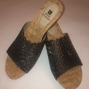 Stylish Wedge Embellished Sandals NWT